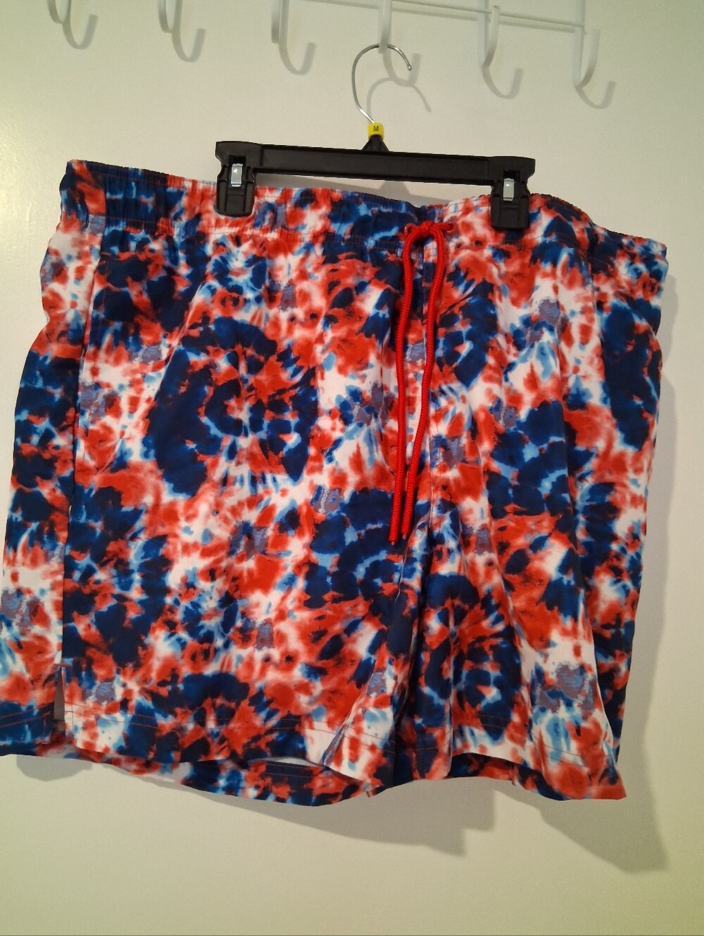 Georges Red, White & Blue Tie-Dye Swim/Board Shorts